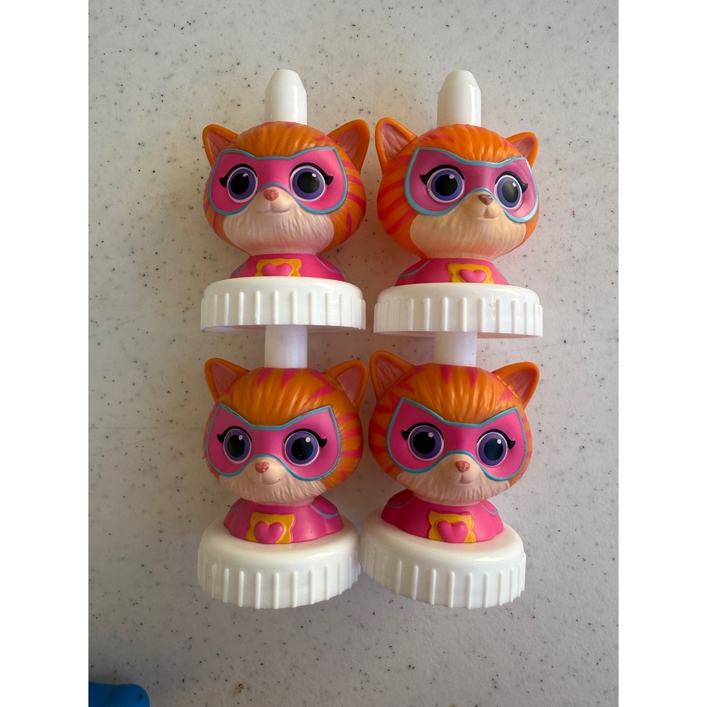 Good2Grow Disney Junior SuperKitties Juice Topper Bundle‎ Set of 4